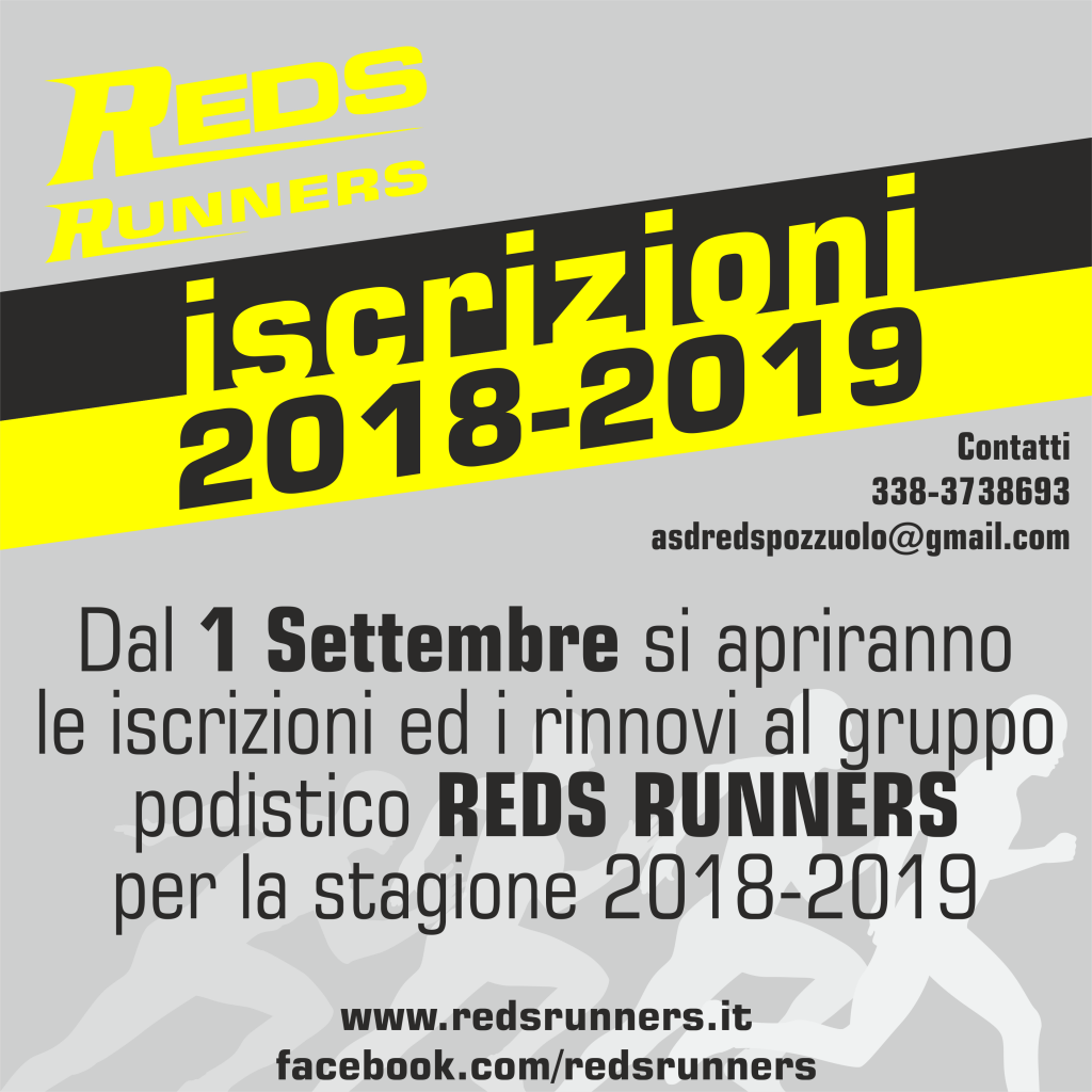 iscrizioni reds runners 2018