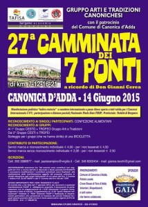 27a Camminata dei 7 Ponti @ Canonica | Lombardia | Italia