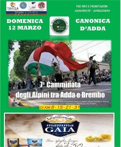 7° Camminata degli Alpini Tra Adda e Brembo @ Canonica d'Adda | Lombardia | Italia