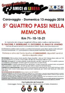 5° Quattro Passi nella Memoria @ Caravaggio | Lombardia | Italia